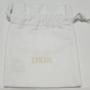 Dior White Drawstring Pouch Dust Bag